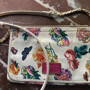 Betsy Johnson purse flower patterned